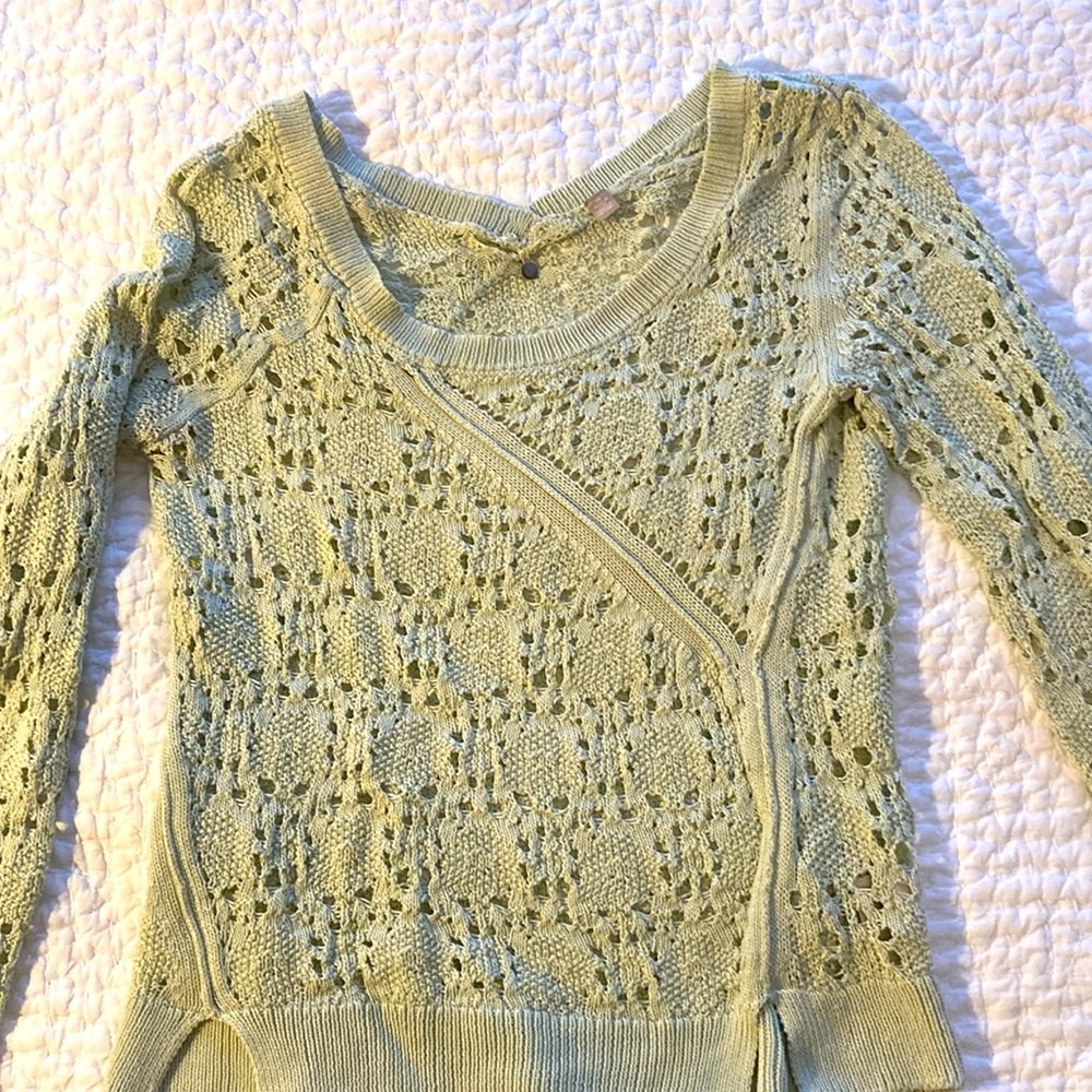 Anthropologie pointelle sweater